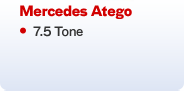 Mercedes Atego - 7.5 Tone